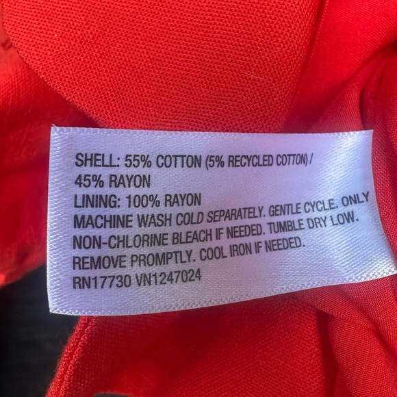 Kate Spade x Target Red Scalloped Mini Shift Dress Plus Size 3X - Picture 3 of 4